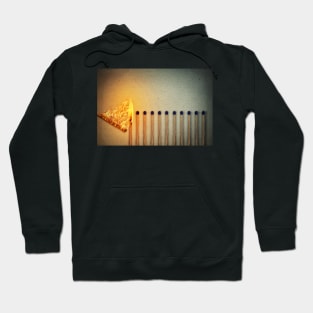 burning matches fire Hoodie